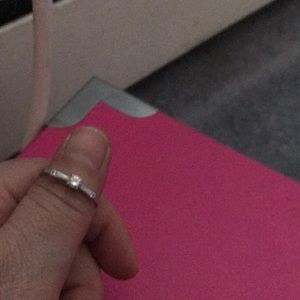 14k white solid gold engagement rings from Turkey